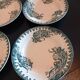 4 iron earth soup plates. Iris model.