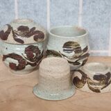 Studio Pottery Tea Cup, Saucer and Infuser Set