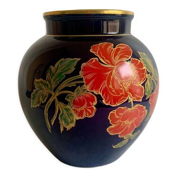 Kobalt Vase Hohenberg Germany, 1980s