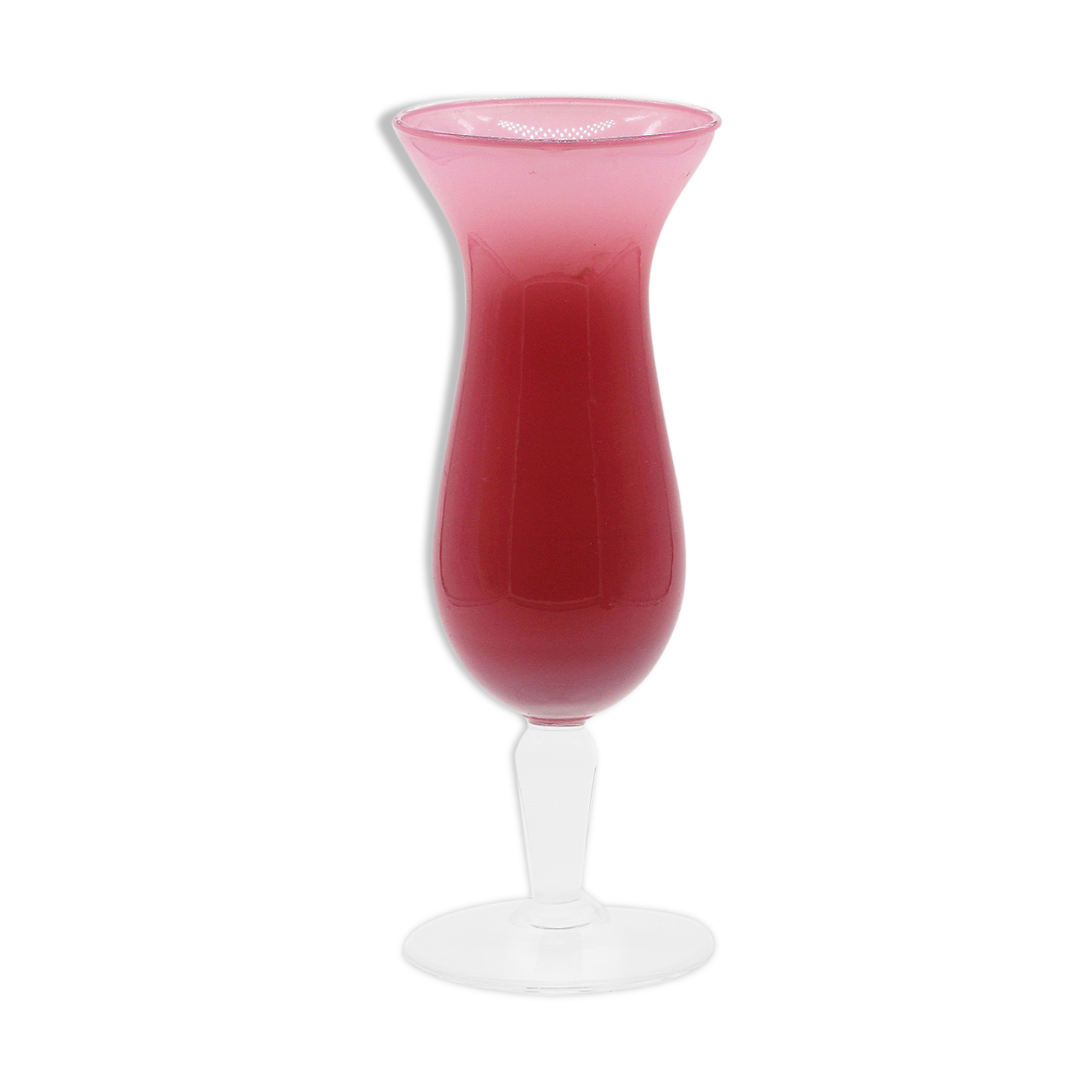 Vase en opaline rose