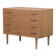 Danish Oak Chest of Drawers by Kai Kristiansen for FM Møbler, 1960s