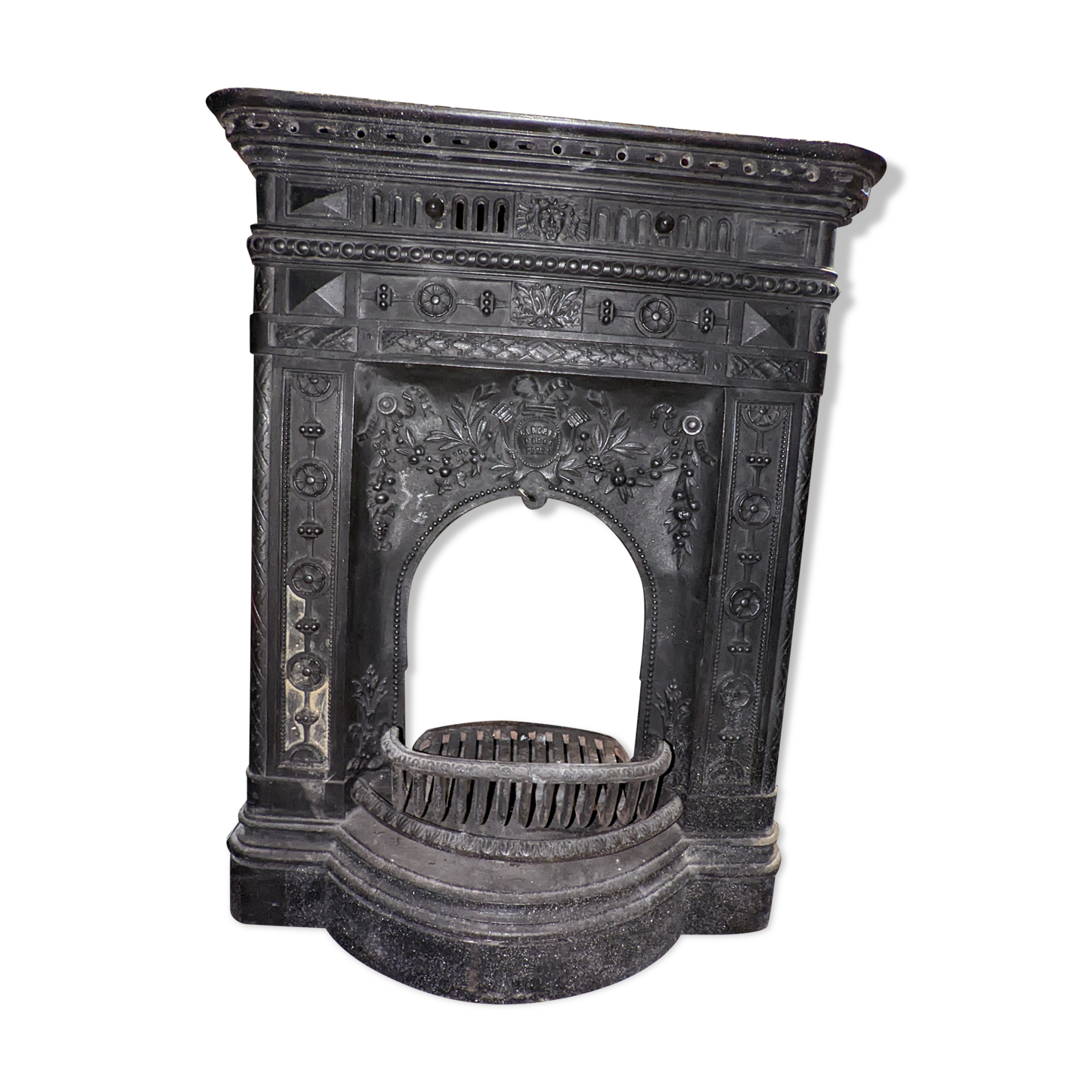 Traditional prussian black marble stove