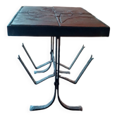 table basse carreaux ceramique style brutaliste