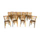 Lot 40 bistro chairs coffee curved vintage wood