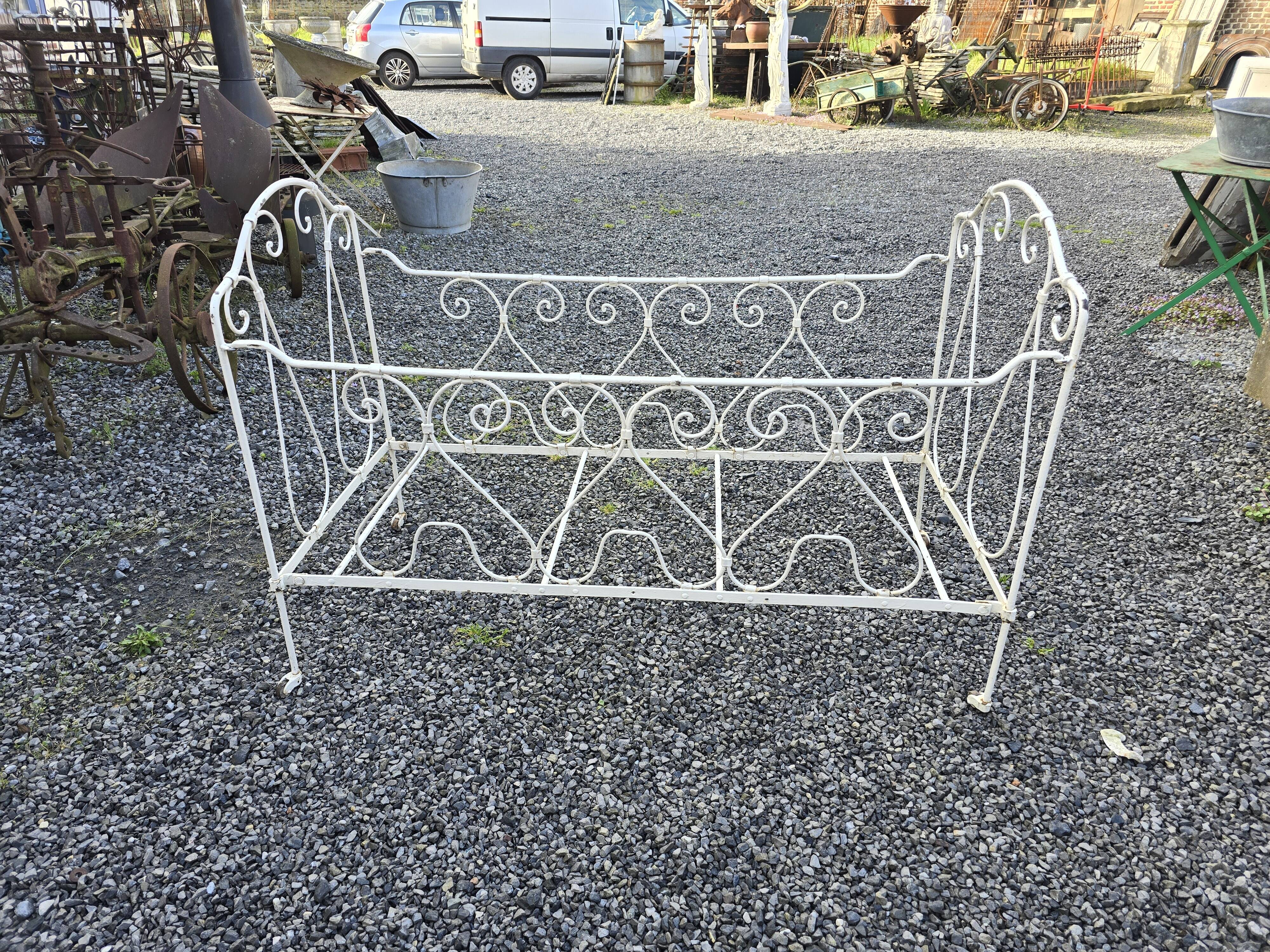 Wrought iron children's bed