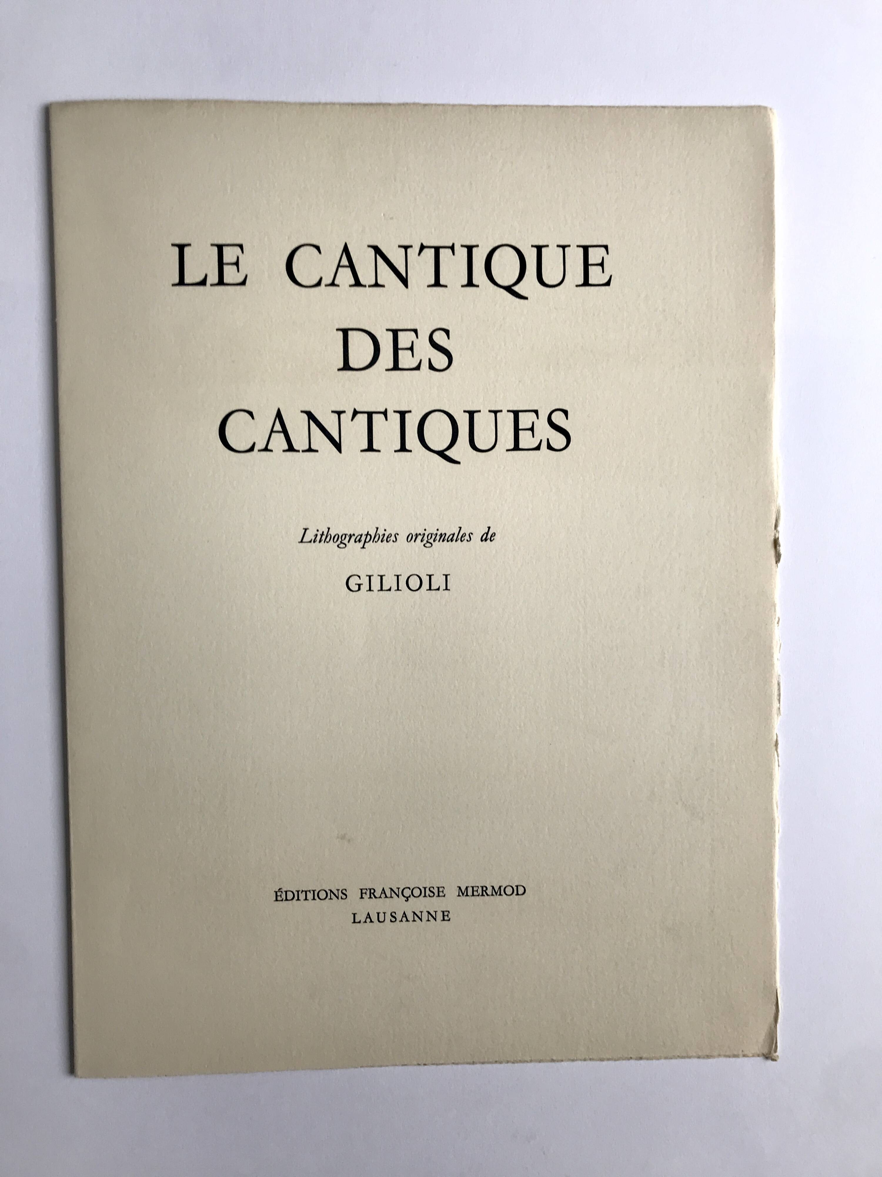 Emile gilioli, song of songs ii, 1961. original lithograph