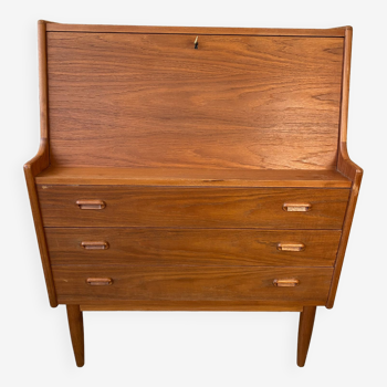 Vintage teak secretaire, produced in Denmark by Falster.