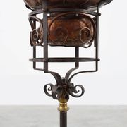 Art Nouveau planter in metal and copper, France ca. 1905