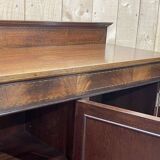 English 3-door mahogany bookcase from the 1950s