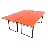 Folding brewery table duo