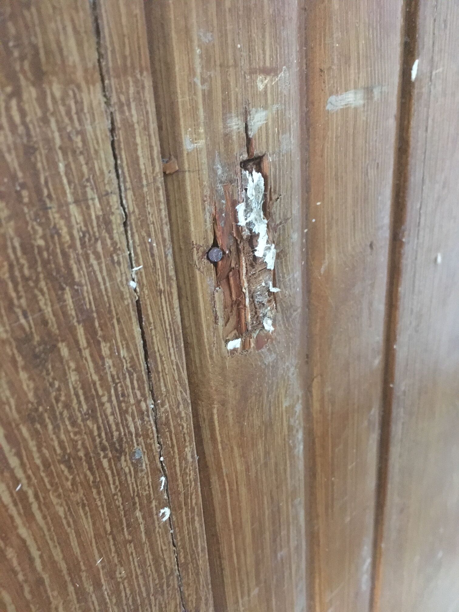 Wooden workshop counter