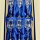 6 verres à vin en cristal véritable taillé main – Vintage