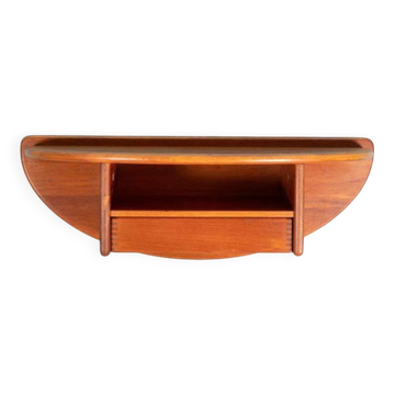 Console murale design danois en teck, Kai Kristiansen