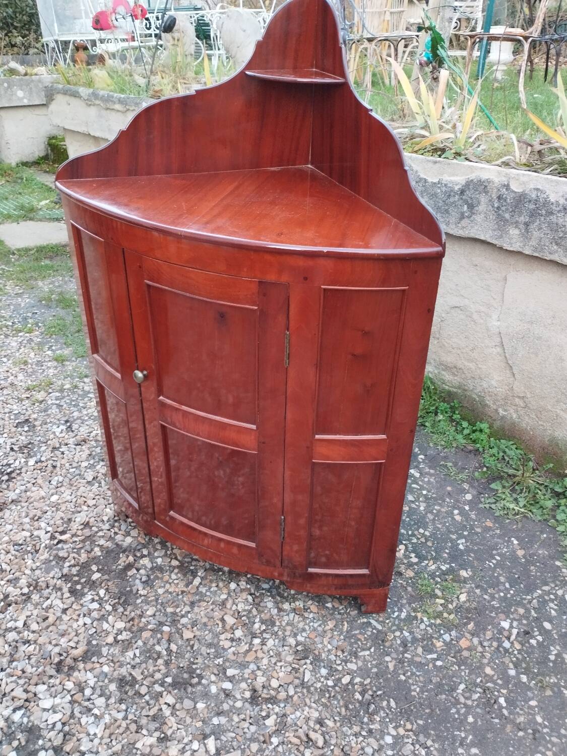 Meuble d'angle commode ancienne style louis xvi