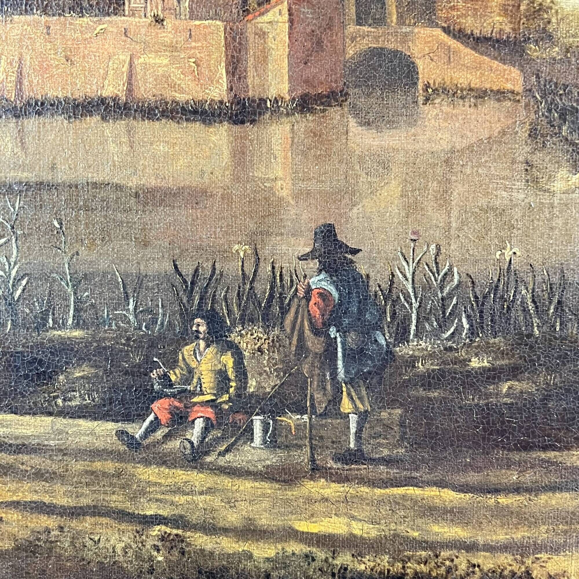 Old Table, oil on canvas, Dutch School of the 17th century Landscape