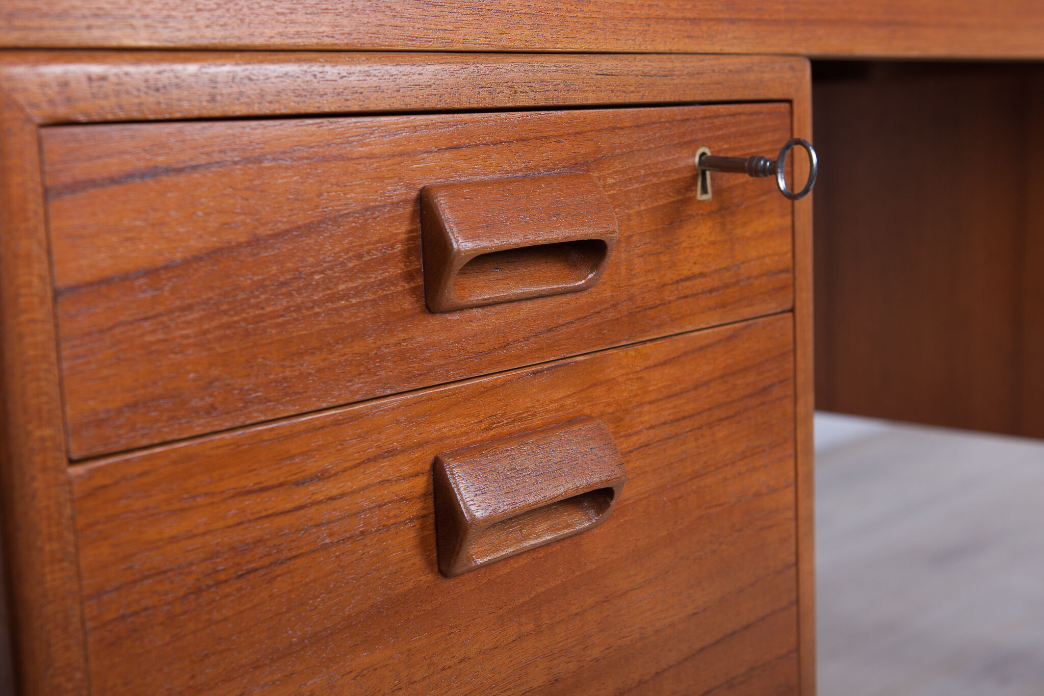 Danish teak desk by Børge Mogensen Søborg Furniture, 1960s