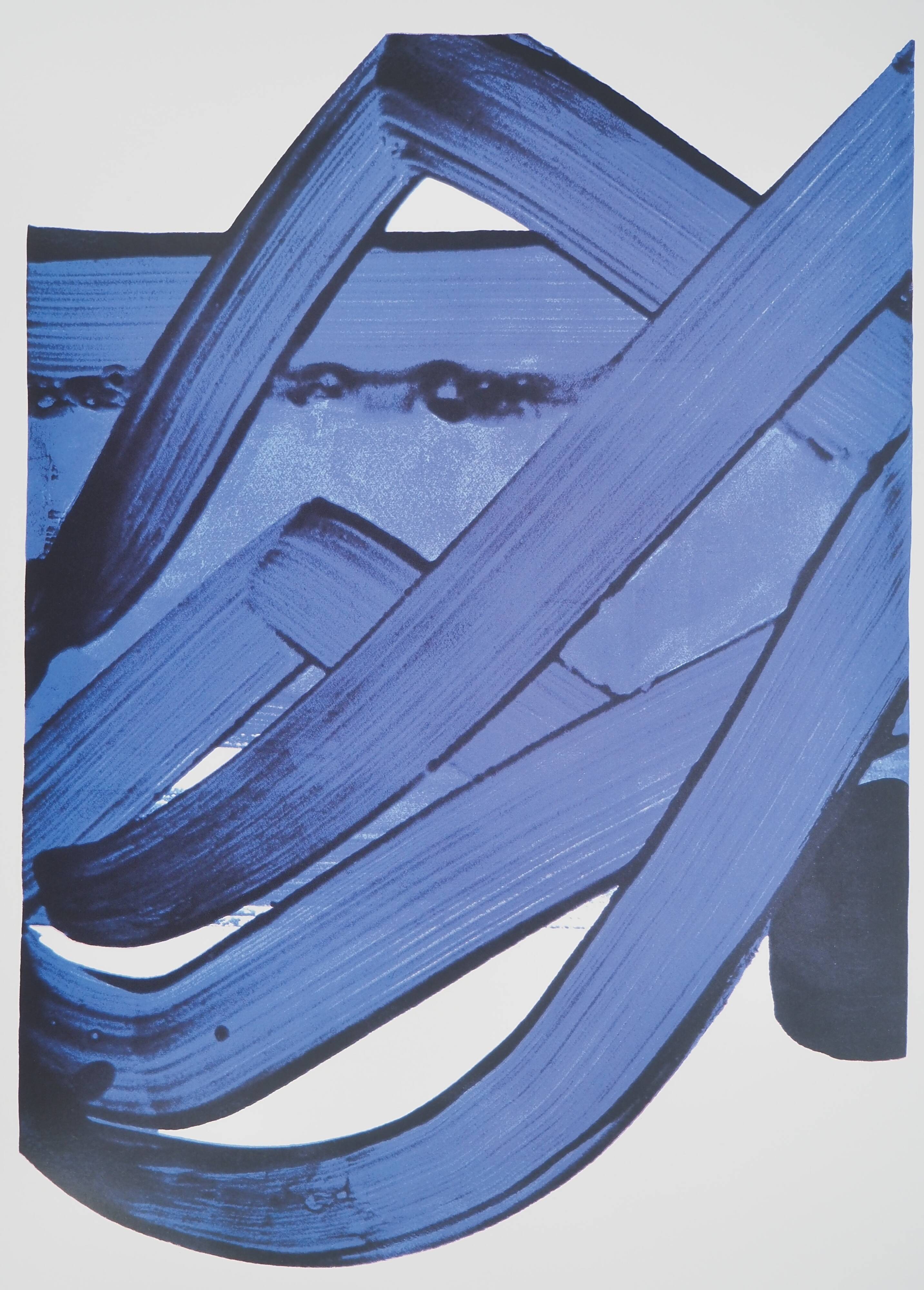 Pierre SOULAGES : Sérigraphie n 18, 1988 - Affiche originale signée