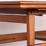 Danish extendable table, high and low, in teak by Kai kristainsen1960.