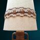Vintage amphora solar lamp in ceramic with double lighting.