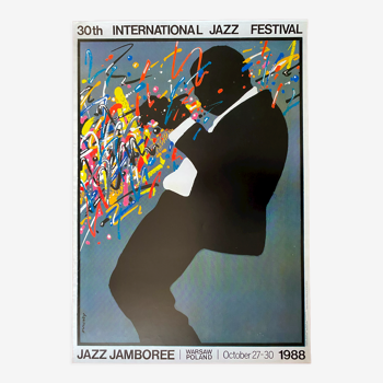 Affiche originale polonaise "Jazz Jamboree 1988" 68x98cm