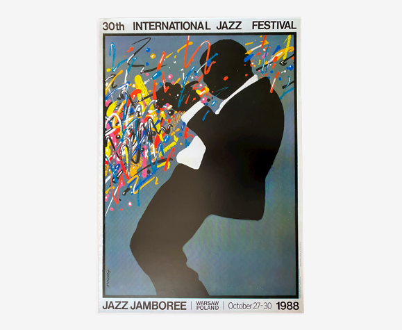 Affiche originale polonaise "Jazz Jamboree 1988" 68x98cm