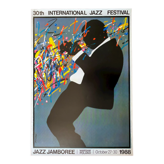 Affiche originale polonaise "Jazz Jamboree 1988" 68x98cm