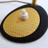 Small black Aluminor desk lamp - gilded