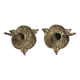 Cellar rat candlesticks (pair) in vintage bronze, re-edition from the 80s