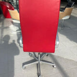With castors fritz hansen Arne Jacobsen oxford high back office chair