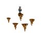 Set of wall consoles