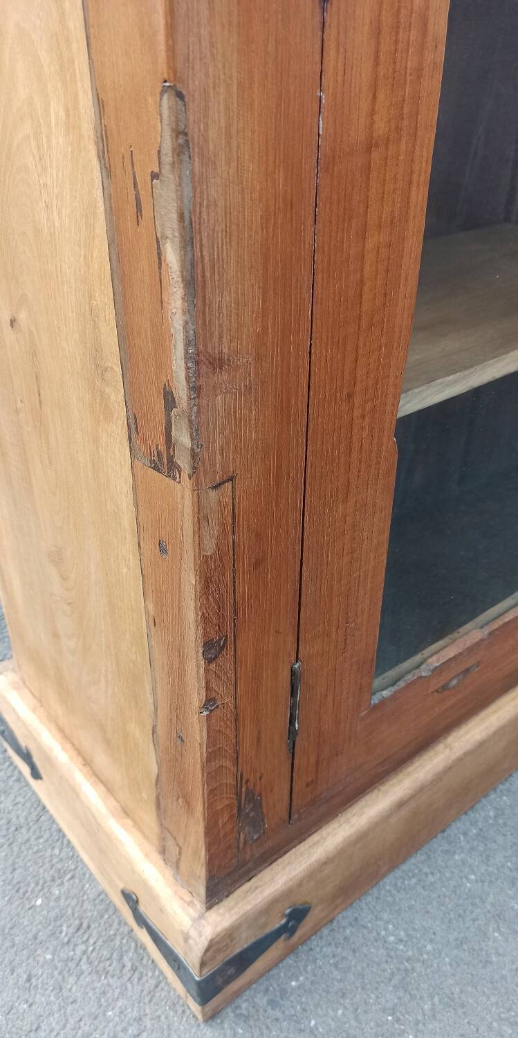 Small old glass cabinet