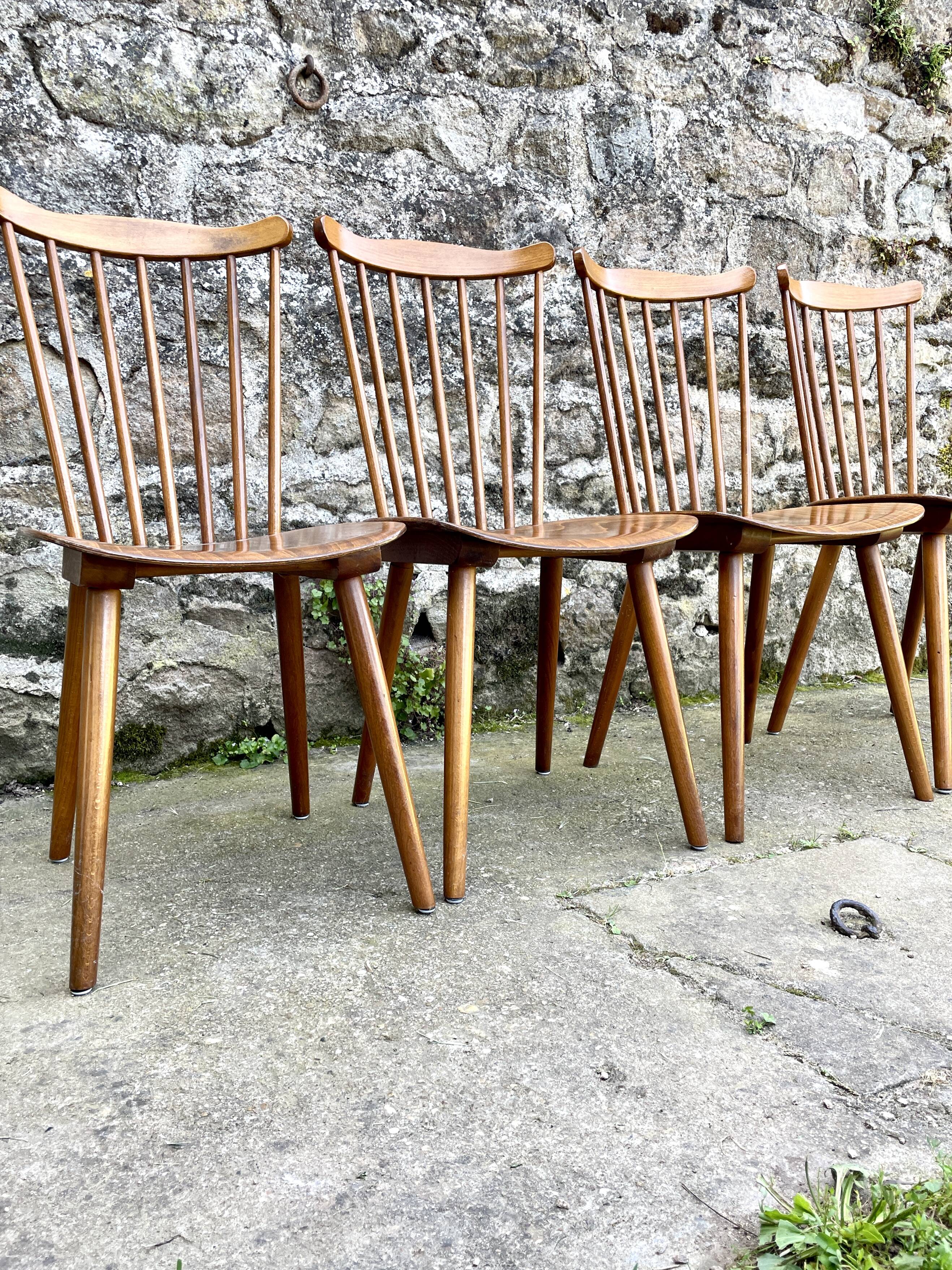 4 Baumann Menuet chairs