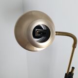 Scandinavian floor lamp gilded and black, 1970