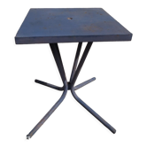 Table guéridon Tolix bleu