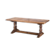 Old coffee table in solid oak wood. France, early twentieth century.