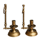 Pair of brass candlesticks