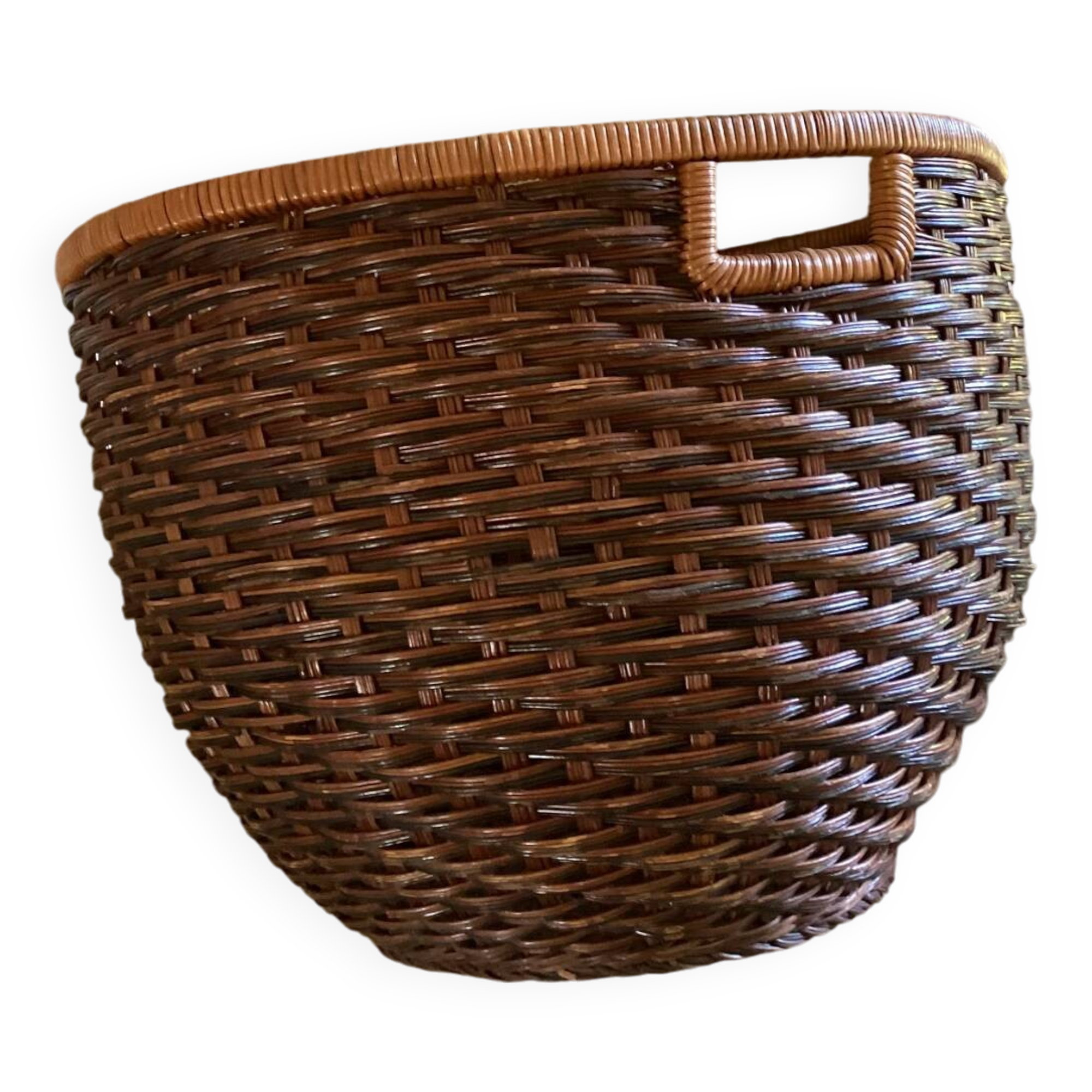Grande panière rotin