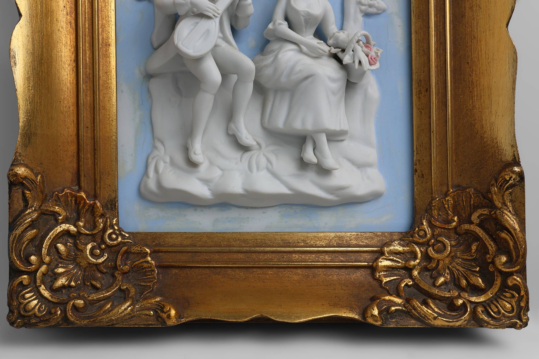 Porcelain Wall Art in Baroque style by Alt Meissen, Germany 1950s