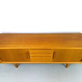 Danish Teak Sideboard with Tambour Doors from CFC Silkeborg, 1970s