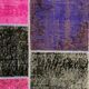 Distressed vintage turkish patchwork rug 150x100 cm wool medium