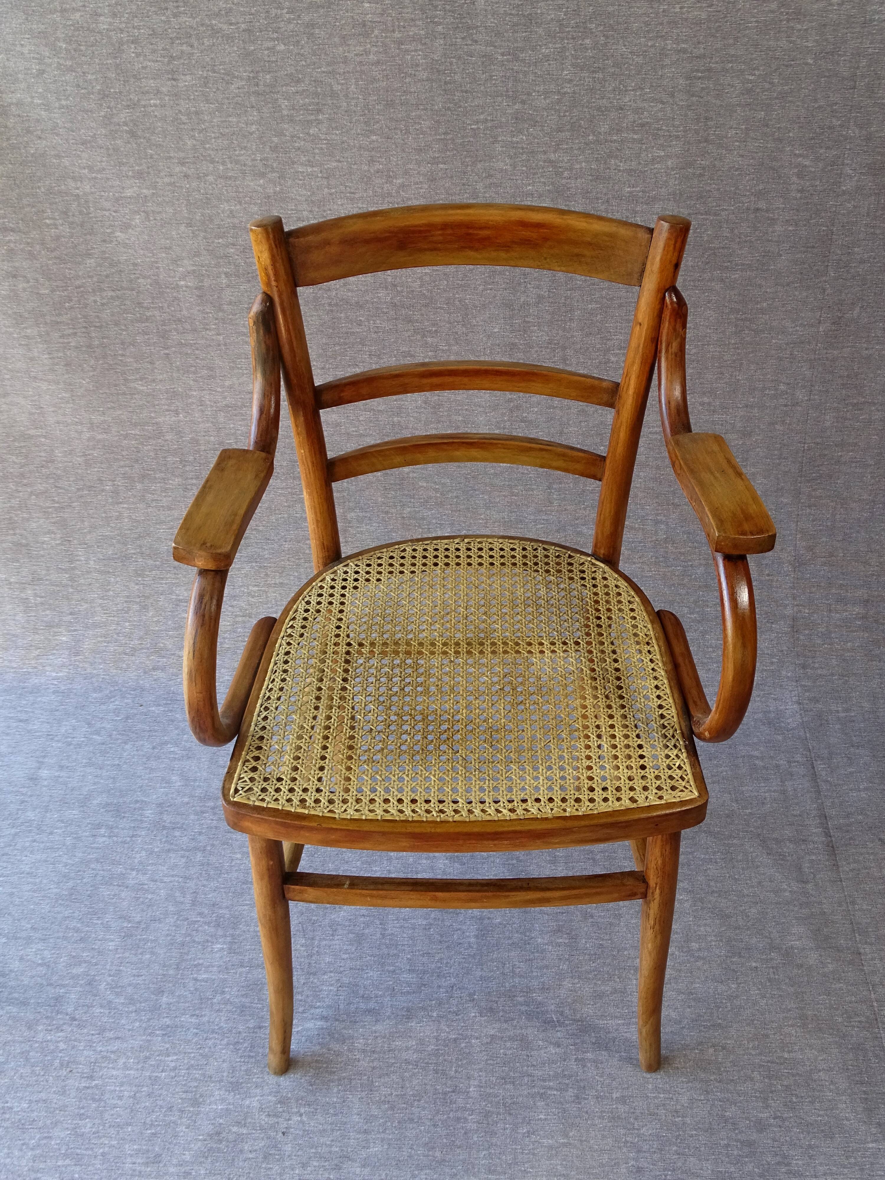 Fauteuil en bois-courbé, vers 1930