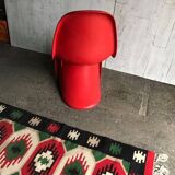 Set of 2 Panton chairs by Verner Panton for Vitra in purple and plum plastic, matte finish.