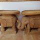 Pair of rattan sofa ends or elephant bedside tables