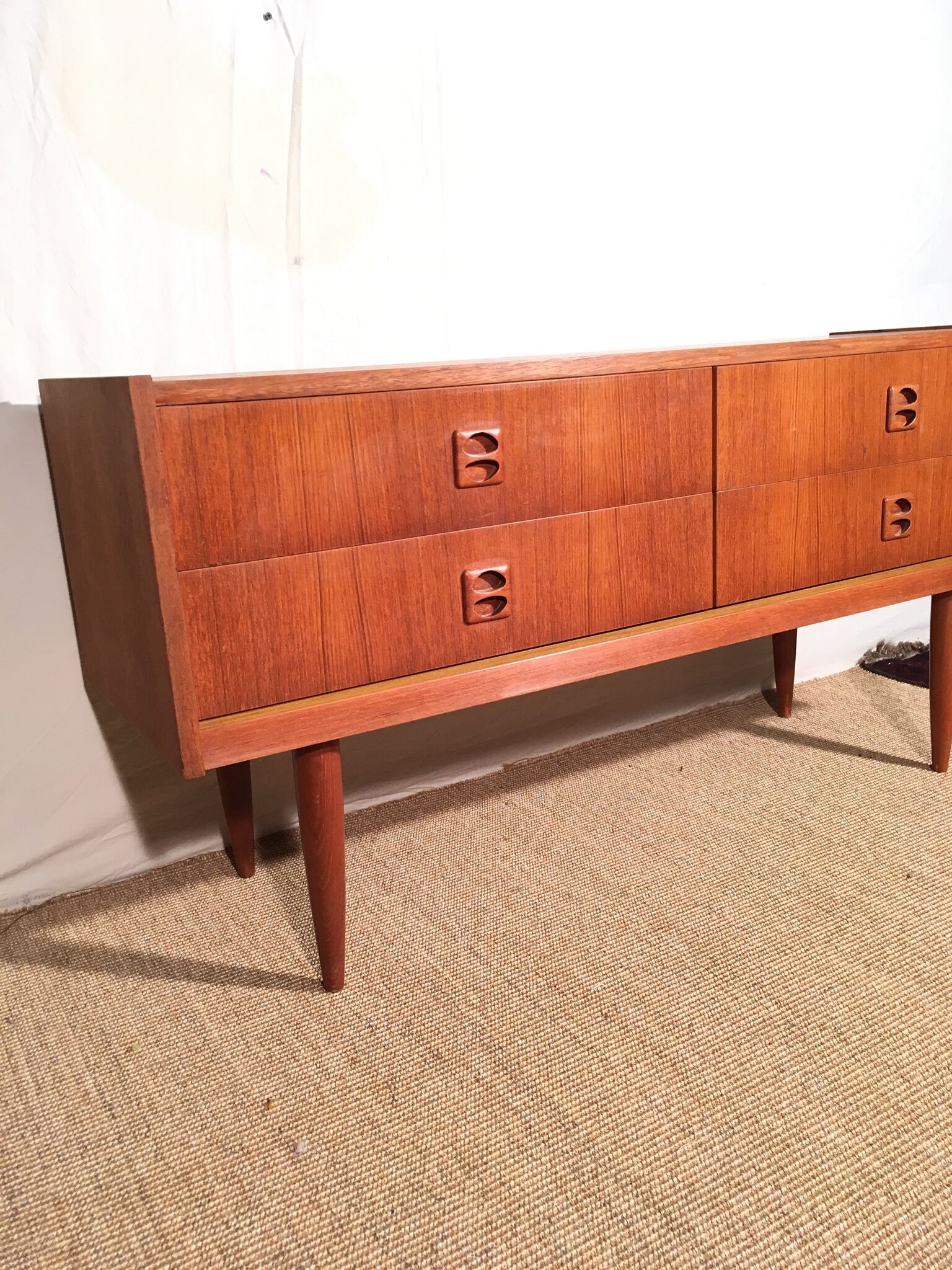 Scandinavian row 1960s teak