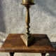 Ancient altar candle holder, bronze candle spike.