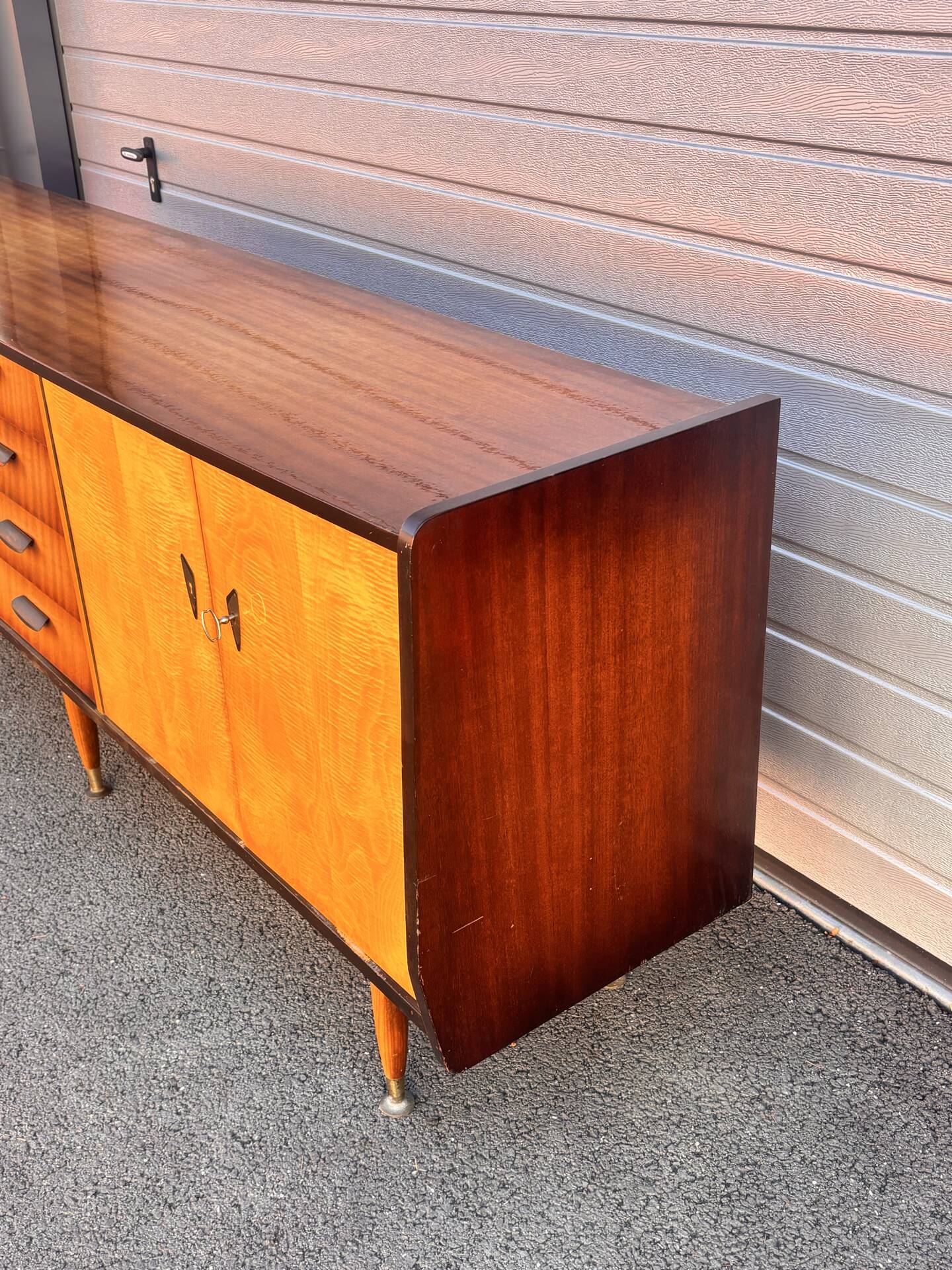 Vintage Scandinavian wooden sideboard – 1960s/70s