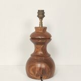 Vintage wooden foot lamp
