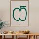 The Apple - wall poster 50x70cm