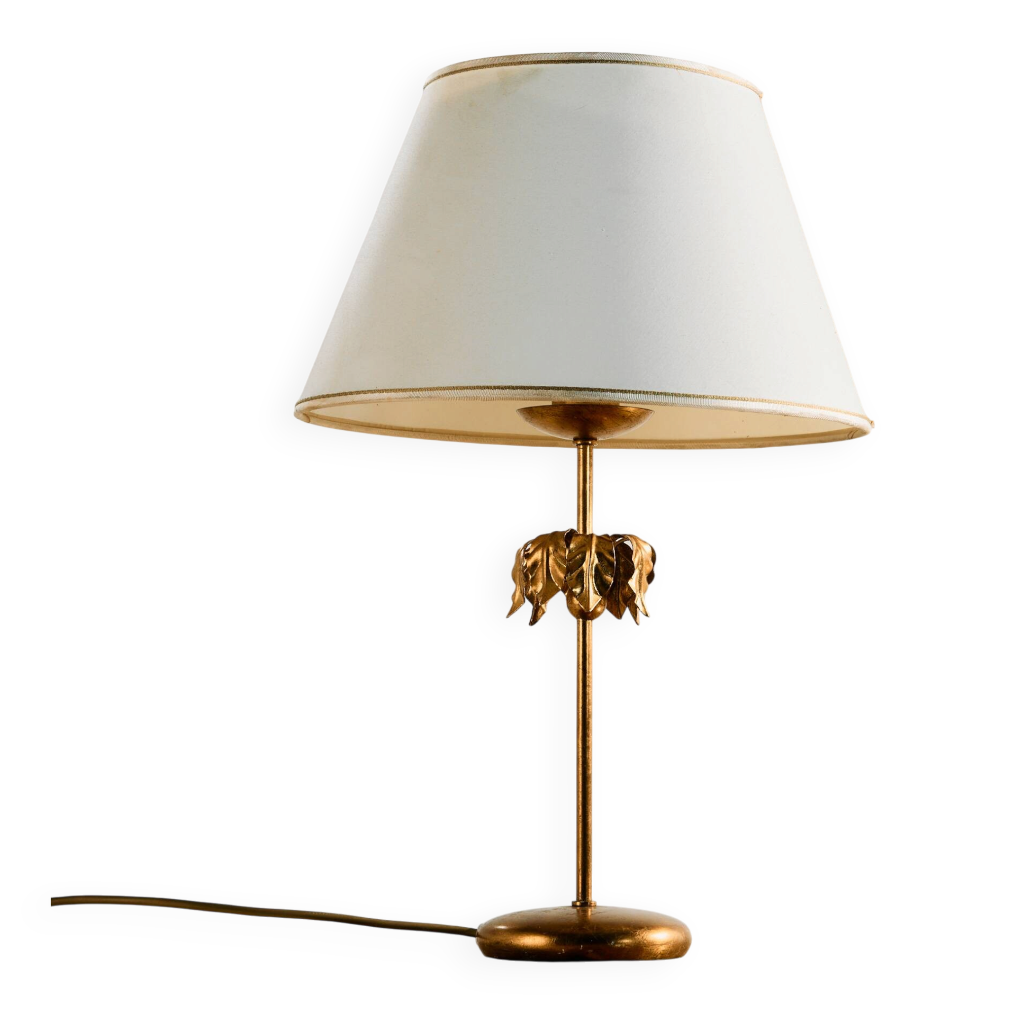 Gold-painted table lamp