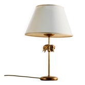 Gold-painted table lamp